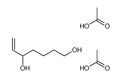 acetic acid,hept-6-ene-1,5-diol结构式