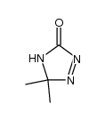 5,5-dimethyl-Δ1-1,2,4-triazolin-3-one Structure