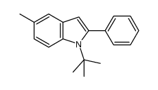 1-tert-butyl-5-methyl-2-phenyl-1H-indole Structure