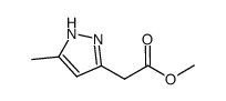 Methyl (5-methyl-1H-pyrazol-3-yl)acetate结构式