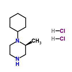 (S)-1-CYCLOHEXYL-2-METHYLPIPERAZINE DIHYDROCHLORIDE结构式