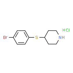 4-[(4-bromophenyl)thio]piperidine hydrochloride结构式