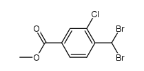 methyl 3-chloro-4-(dibromomethyl)benzoate Structure