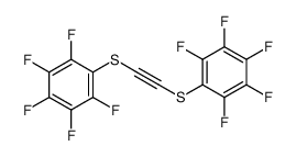 1,2,3,4,5-pentafluoro-6-[2-(2,3,4,5,6-pentafluorophenyl)sulfanylethynylsulfanyl]benzene Structure