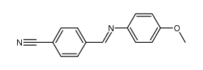 4-(((4-methoxyphenyl)imino)methyl)benzonitrile Structure