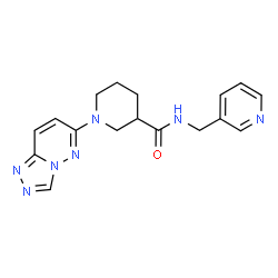 N-(pyridin-3-ylmethyl)-1-([1,2,4]triazolo[4,3-b]pyridazin-6-yl)piperidine-3-carboxamide structure