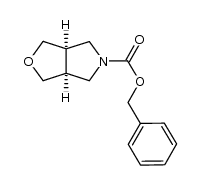 phenylmethyl tetrahydro-1H-furo[3,4-c]pyrrole-5(3H)-carboxylate Structure