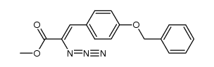methyl α-azido-4-(benzyloxy)cinnamate Structure