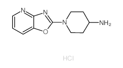 1-[1,3]Oxazolo[4,5-b]pyridin-2-ylpiperidin-4-amine hydrochloride结构式