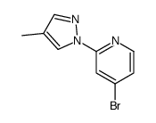 4-bromo-2-(4-methylpyrazol-1-yl)pyridine Structure