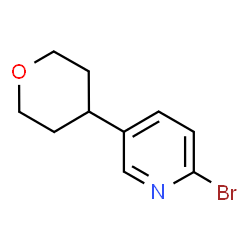 2-Bromo-5-(tetrahydropyran-4-yl)pyridine structure