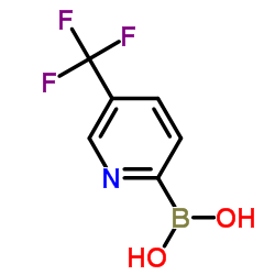 5-(三氟甲基)吡啶-2-硼酸结构式