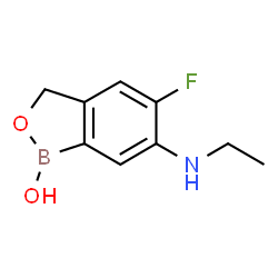 6-(Ethylamino)-5-fluoro-2,1-benzoxaborol-1(3H)-ol Structure