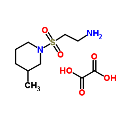 2-[(3-Methyl-1-piperidinyl)sulfonyl]ethanamine ethanedioate (1:1) Structure