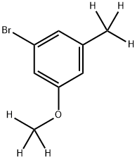 3-(Methyl-d3)-5-(methoxy-d3)-bromobenzene结构式