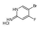 5-bromo-4-fluoropyridin-2-amine,hydrochloride Structure