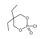 2-chloro-5,5-diethyl-1,3,2λ5-dioxaphosphinane 2-oxide结构式