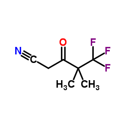 5,5,5-Trifluoro-4,4-dimethyl-3-oxopentanenitrile结构式