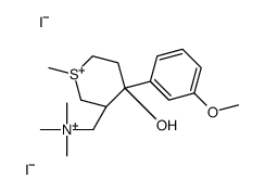 [(3R,4R)-4-hydroxy-4-(3-methoxyphenyl)-1-methylthian-1-ium-3-yl]methyl-trimethylazanium,diiodide结构式