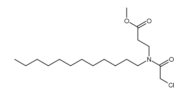 methyl 3-(2-chloro-N-dodecylacetamido)propanoate Structure