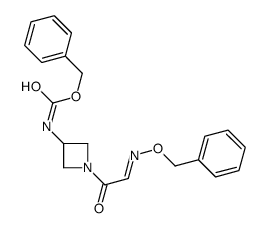 benzyl N-[1-[(2E)-2-phenylmethoxyiminoacetyl]azetidin-3-yl]carbamate结构式