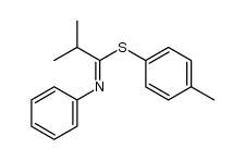 p-tolyl 2-methyl-N-phenylpropanimidothioate结构式