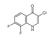 3-Chloro-7,8-difluoro-4-hydroxyquinoline结构式