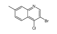 3-Bromo-4-chloro-7-methylquinoline Structure