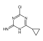 4-chloro-6-cyclopropyl-1,3,5-triazin-2-amine Structure