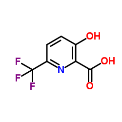 3-Hydroxy-6-(trifluoromethyl)pyridine-2-carboxylic acid结构式