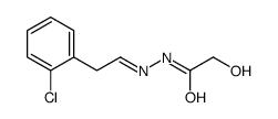 N-[2-(2-chlorophenyl)ethylideneamino]-2-hydroxyacetamide Structure