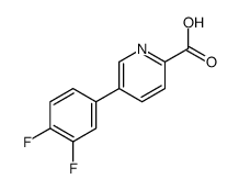 5-(3,4-difluorophenyl)pyridine-2-carboxylic acid Structure