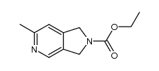 N-ethoxycarbonyl-2,3-dihydro-1H-pyrrolo[3,4-c]pyridine Structure