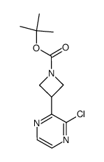 tert-butyl 3-(3-chloropyrazin-2-yl)azetidine-1-carboxylate结构式