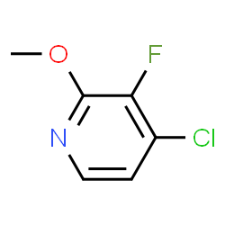 4-氯-3-氟-2-甲氧基吡啶结构式