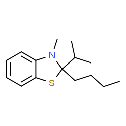 Benzothiazole, 2-butyl-2,3-dihydro-3-methyl-2-(1-methylethyl)- (9CI) structure