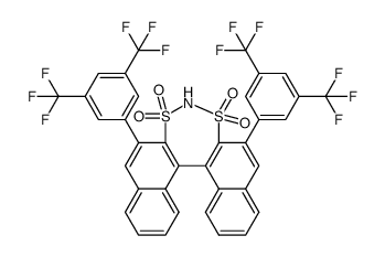 (11bS)-2,6-Bis[3,5-bis(trifluoromethyl)phenyl]dinaphtho[2,1-d:1′,2′-f][1,3,2]dithiazepine 3,3,5,5-tetraoxide结构式