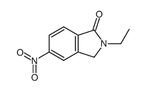 2-ethyl-5-nitro-2,3-dihydro-isoindol-1-one结构式