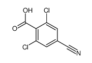 2,6-Dichloro-4-cyanobenzoic acid structure