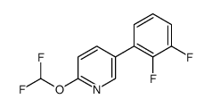 2-(difluoromethoxy)-5-(2,3-difluorophenyl)pyridine Structure
