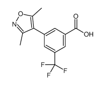 3-(3,5-dimethyl-1,2-oxazol-4-yl)-5-(trifluoromethyl)benzoic acid Structure