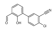2-chloro-5-(3-formyl-2-hydroxyphenyl)benzonitrile结构式