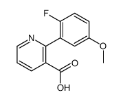 2-(2-fluoro-5-methoxyphenyl)pyridine-3-carboxylic acid结构式
