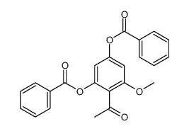 4-Acetyl-5-methoxy-1,3-phenylene dibenzoate结构式