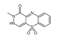 2-methyl-5,5-dioxo-3H-pyridazino[4,5-b][1,4]benzothiazin-1-one结构式
