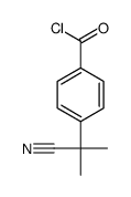 Benzoyl chloride, 4-(1-cyano-1-methylethyl)- (9CI) structure