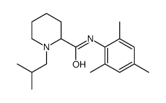 1-(2-methylpropyl)-N-(2,4,6-trimethylphenyl)piperidine-2-carboxamide Structure
