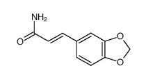 (E)-3,4-methylenedioxycinnamamide结构式