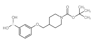 (3-((1-(TERT-BUTOXYCARBONYL)PIPERIDIN-4-YL)METHOXY)PHENYL)BORONIC ACID structure