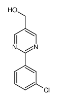 [2-(3-chlorophenyl)pyrimidin-5-yl]methanol结构式